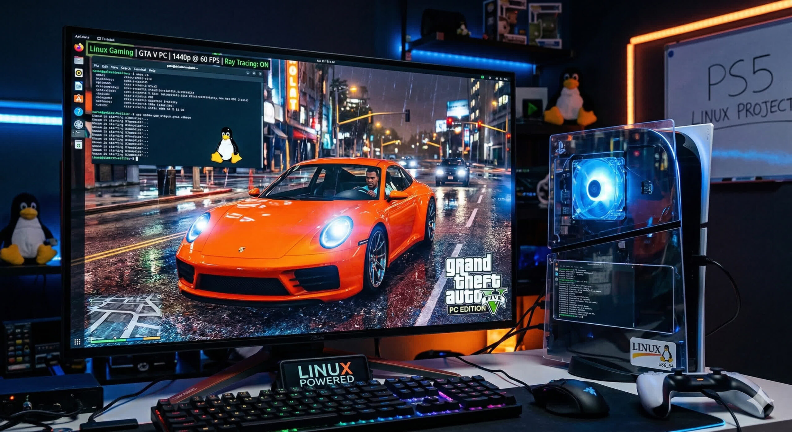 Ps5 Xpc Mod PS5 vira PC: Modder instala Linux e roda GTA V com Ray Tracing a 60 FPS ...