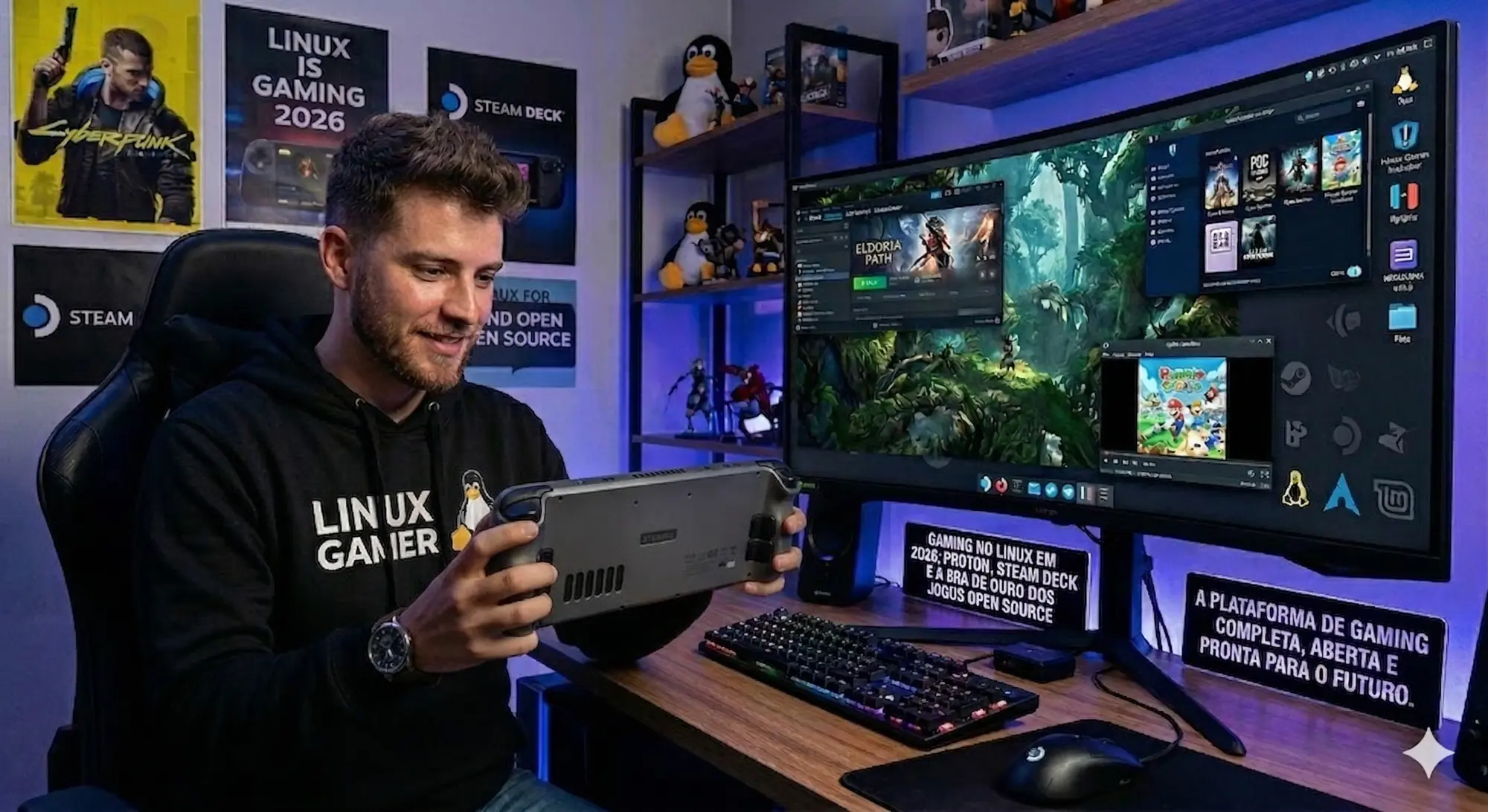 Gaming no Linux em 2026: Proton, Steam Deck e a Era de Ouro dos Jogos ...