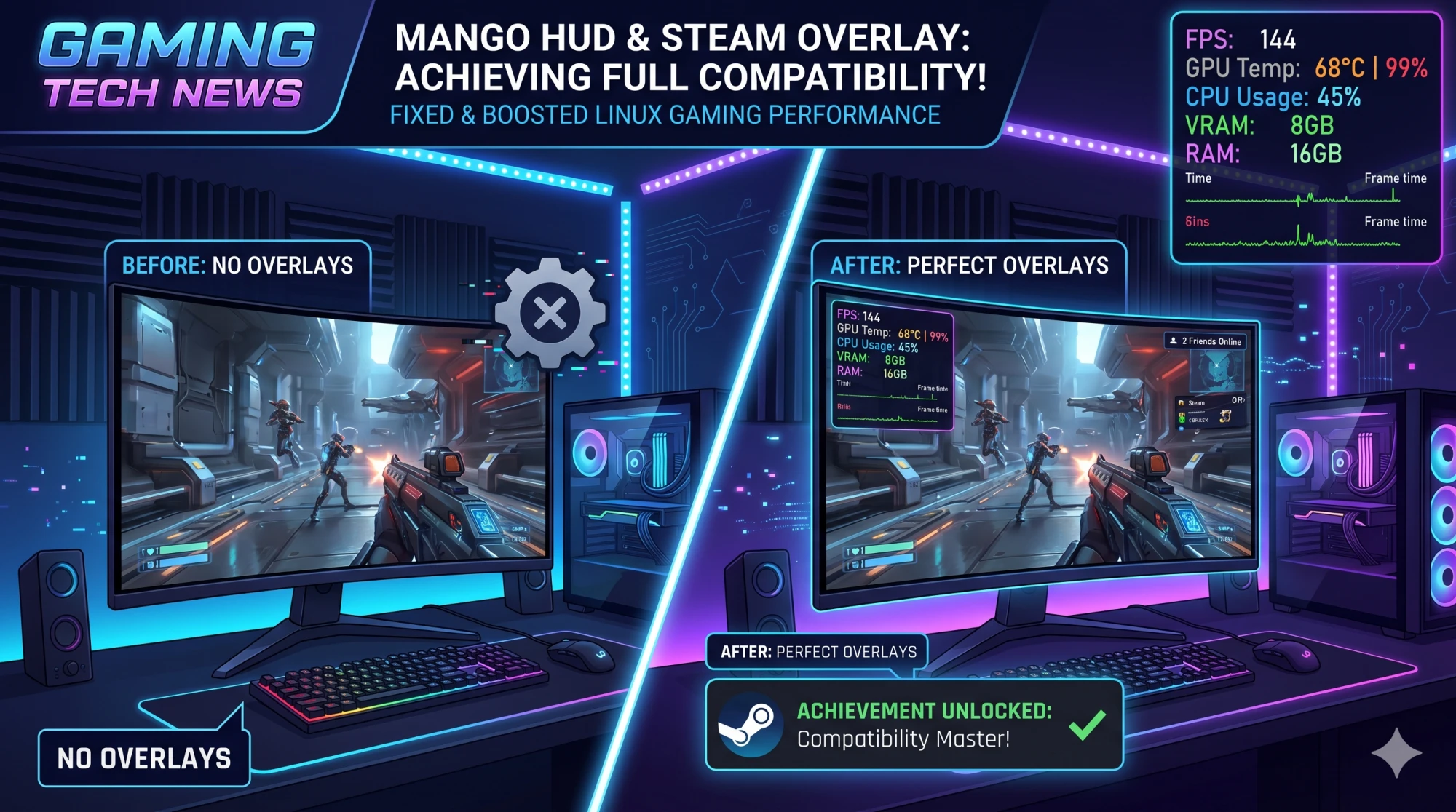 Linux Mango MangoHUD v0.8.4 lançado: Correção crucial restaura Steam Overlay no ...