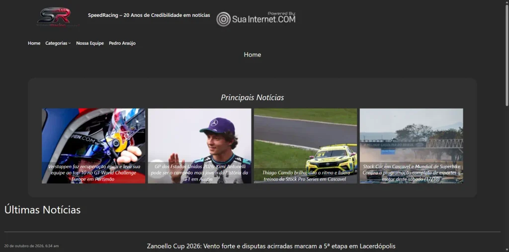 Suainternet Otimizacao Performance Speedracing Web